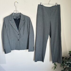 Rafaella Womens Pant Suit Set 2 Buttons Blazer Pants Size 10 Blazer 12 Stretch